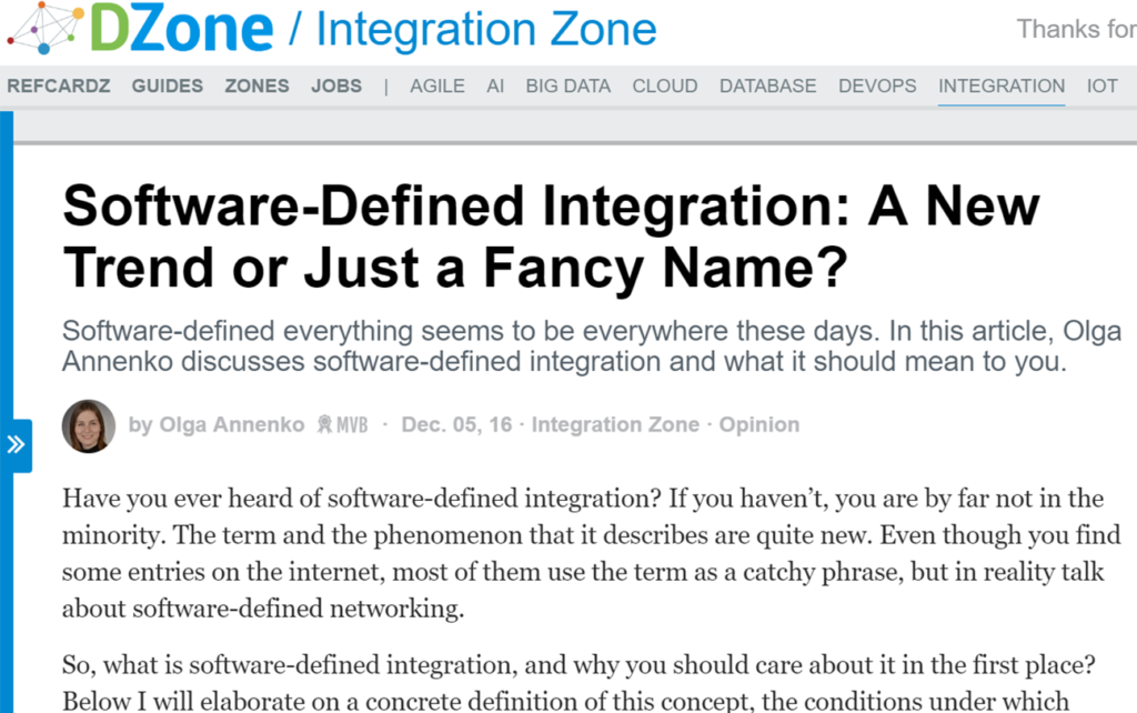 Software-Defined Integration